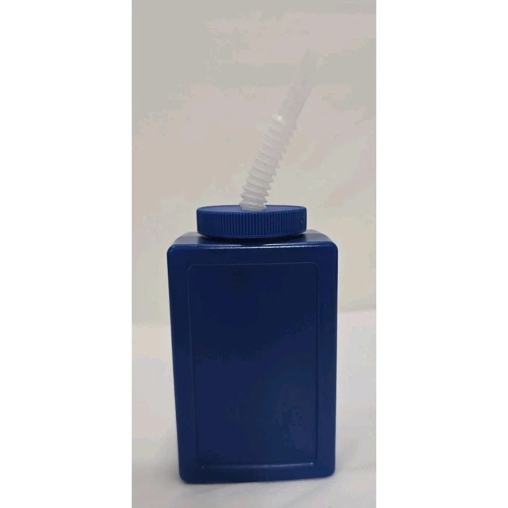 Plastic Video Game Tumbler Reusable Straw~Gameboy- SNES-Sega~Blue~16oz